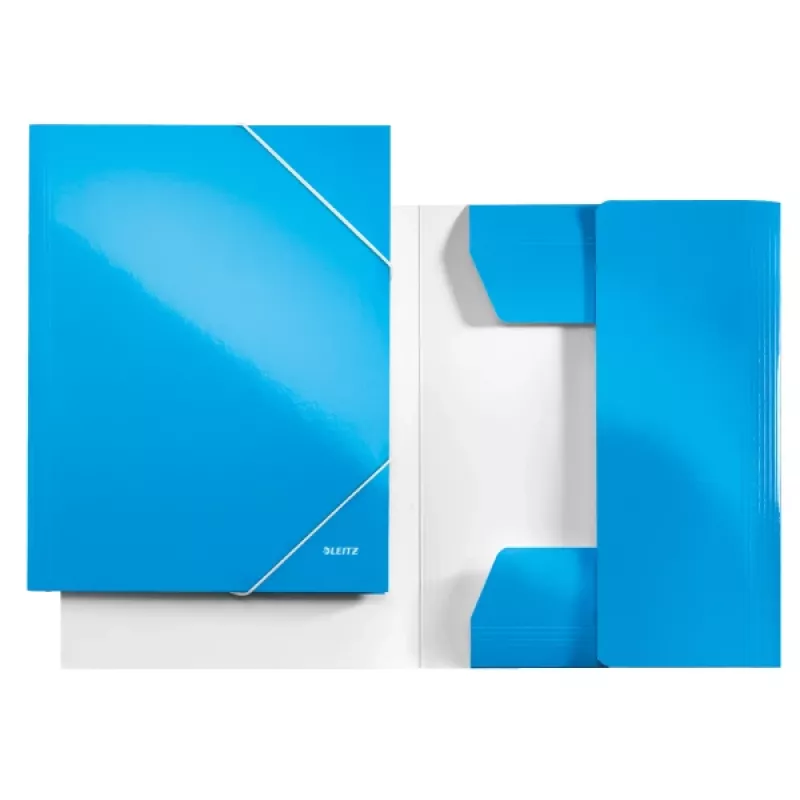 Leitz 3-Flap Folder WOW Card/POB A4, A4, polipropylen (PP), niebieski, 250 arkuszy, 80 g/m², papier