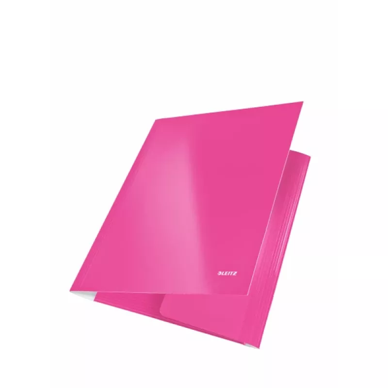 Leitz 3-Flap Folder WOW Card/POB A4, A4, Polipropylen (PP), Różowy, 250 arkuszy, 80 g/m², Papier