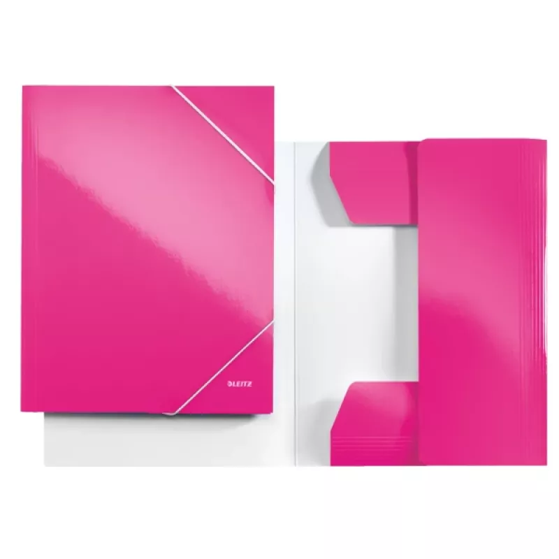 Leitz 3-Flap Folder WOW Card/POB A4, A4, Polipropylen (PP), Różowy, 250 arkuszy, 80 g/m², Papier