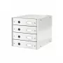 Szafka szufladowa Leitz Click & Store WOW (4 szuflady), biała, kartonowa, 286 mm, 282 mm, 330 x 251 x 59 mm, 2,49 kg