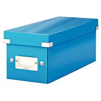 Leitz Click & Store WOW Pudełko do przechowywania CD, niebieski, karton, 143 mm, 352 mm, 136 mm, 440 g