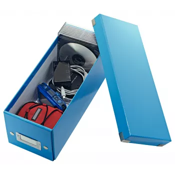 Leitz Click & Store WOW Pudełko do przechowywania CD, niebieski, karton, 143 mm, 352 mm, 136 mm, 440 g