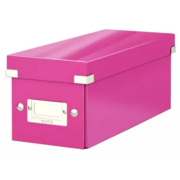 Leitz Click & Store WOW Pudełko do przechowywania płyt CD, różowy, karton, 143 mm, 352 mm, 136 mm, 440 g