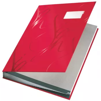 Leitz Design Signature Book 18 przegródek A4, czerwona, karton, A4, 240 mm, 25 mm, 340 mm