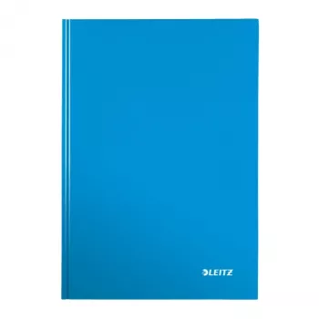 Leitz Notebook WOW A4 w kratkę z twardą okładką 90g/80 arkuszy, niebieski, A4, 80 arkuszy, 80 g/m², papier w kratkę, twarda okładka