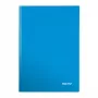 Leitz Notebook WOW A4 w kratkę z twardą okładką 90g/80 arkuszy, niebieski, A4, 80 arkuszy, 80 g/m², papier w kratkę, twarda okładka
