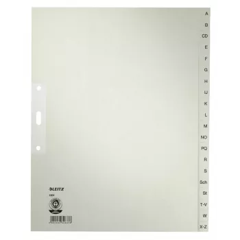 Leitz 12010085 zakładka indeksowa Indeks alfabetyczny Papier Szary