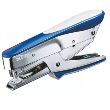 Leitz Plier 5545, 15 arkuszy Top Loader, 15 arkuszy, niebieski, metaliczny, P2, metal, plastik, 4,35 cm, górne ładowanie