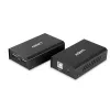 Lindy 100m 2 Port USB 2.0 Cat. 6 Extender, nadajnik i odbiornik AV, 100 m, przewodowy, czarny