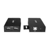 Lindy 100m 2 Port USB 2.0 Cat. 6 Extender, nadajnik i odbiornik AV, 100 m, przewodowy, czarny