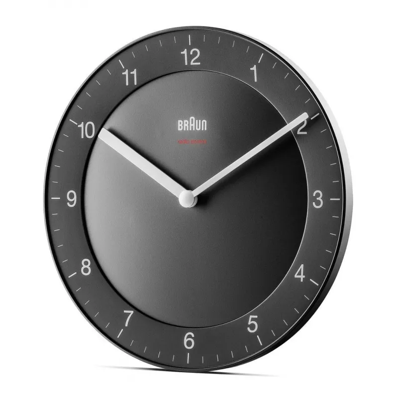 Braun BC06B-DCF Zegar kwarcowy Koło Czarny