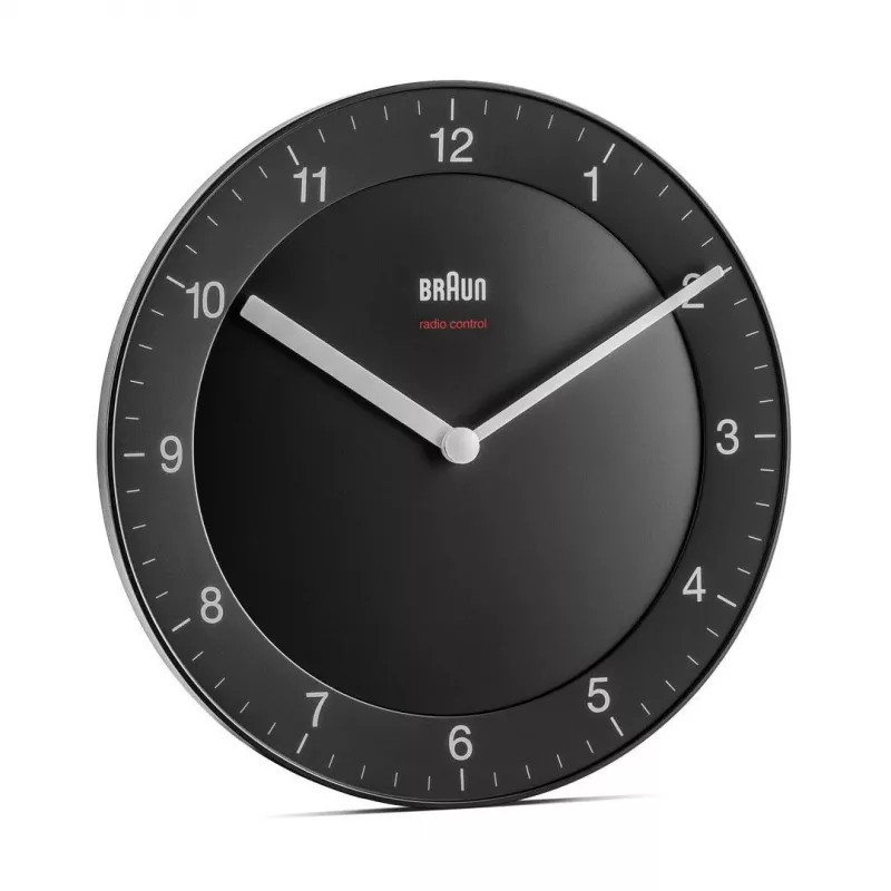 Braun BC06B-DCF Zegar kwarcowy Koło Czarny