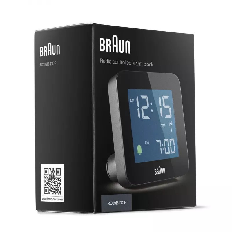 Braun BC09-DCF Cyfrowy budzik Czarny