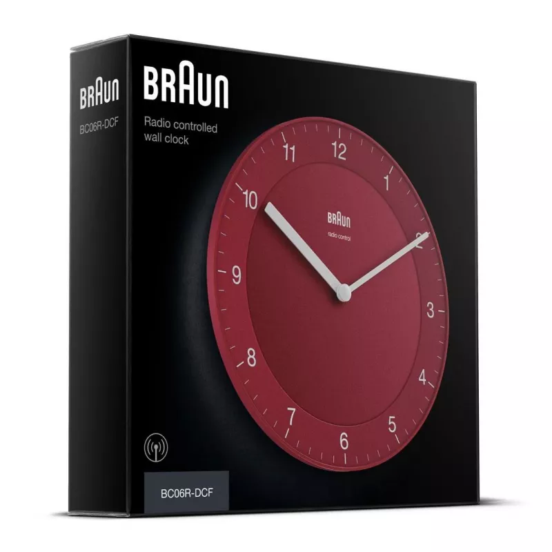 Braun BC06R-DCF Quartz clock Circle czerwony