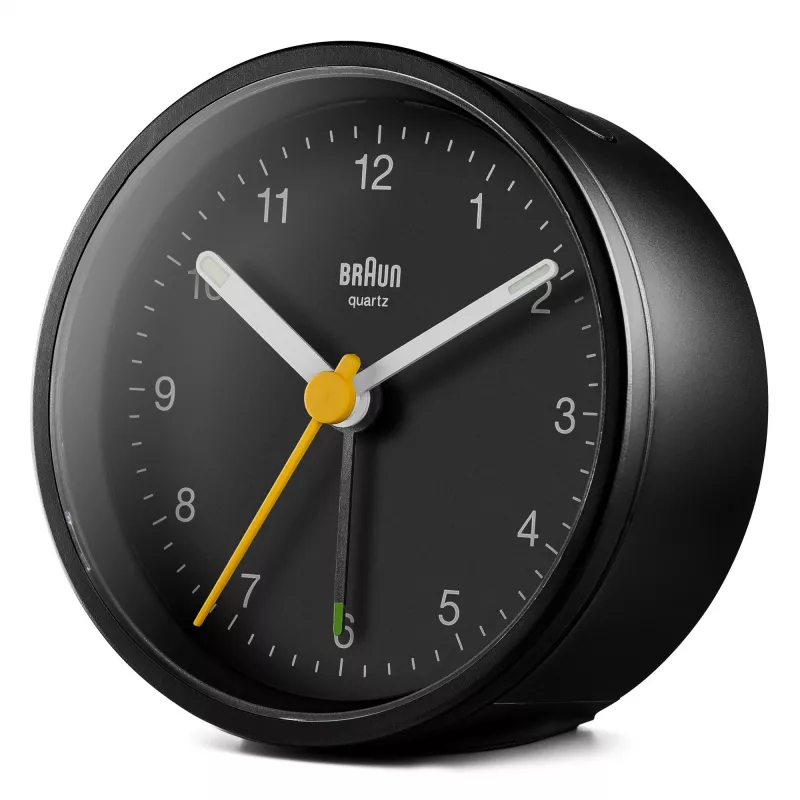 Braun BC12 kwarcowy budzik Czarny