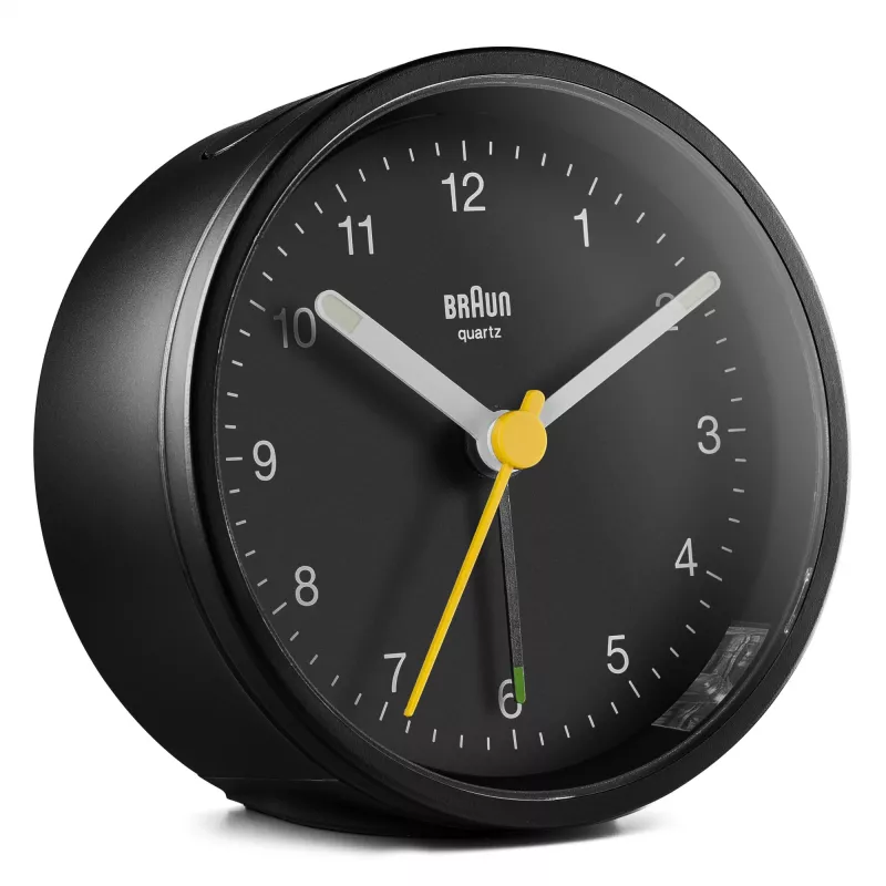 Braun BC12 kwarcowy budzik Czarny