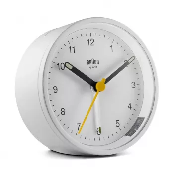 Braun BC12W Kwarcowy budzik Biały