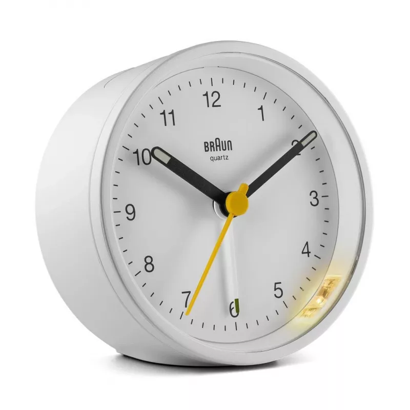 Braun BC12W Kwarcowy budzik Biały