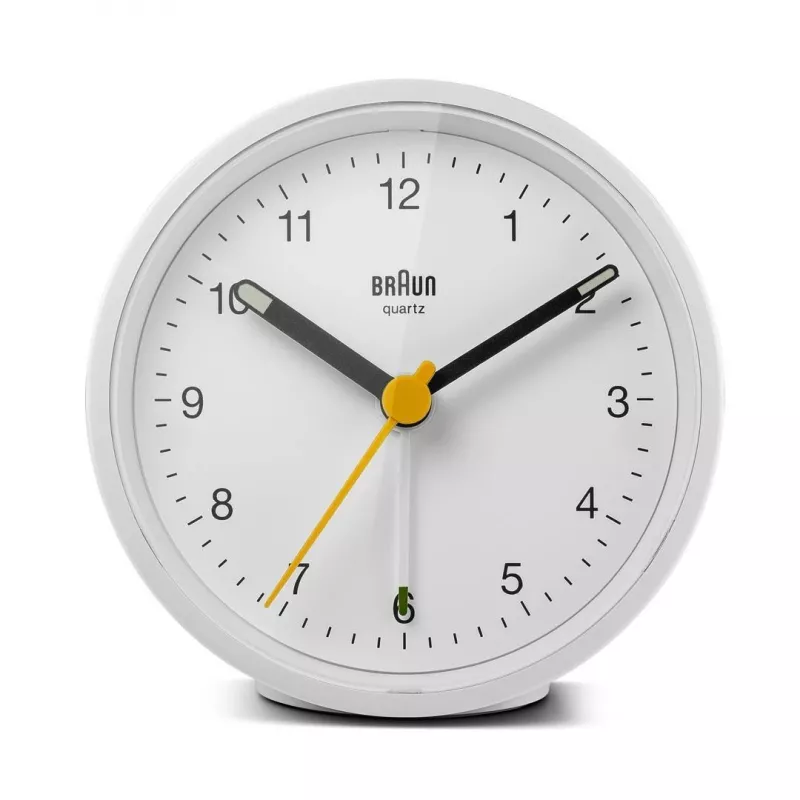 Braun BC12W Kwarcowy budzik Biały