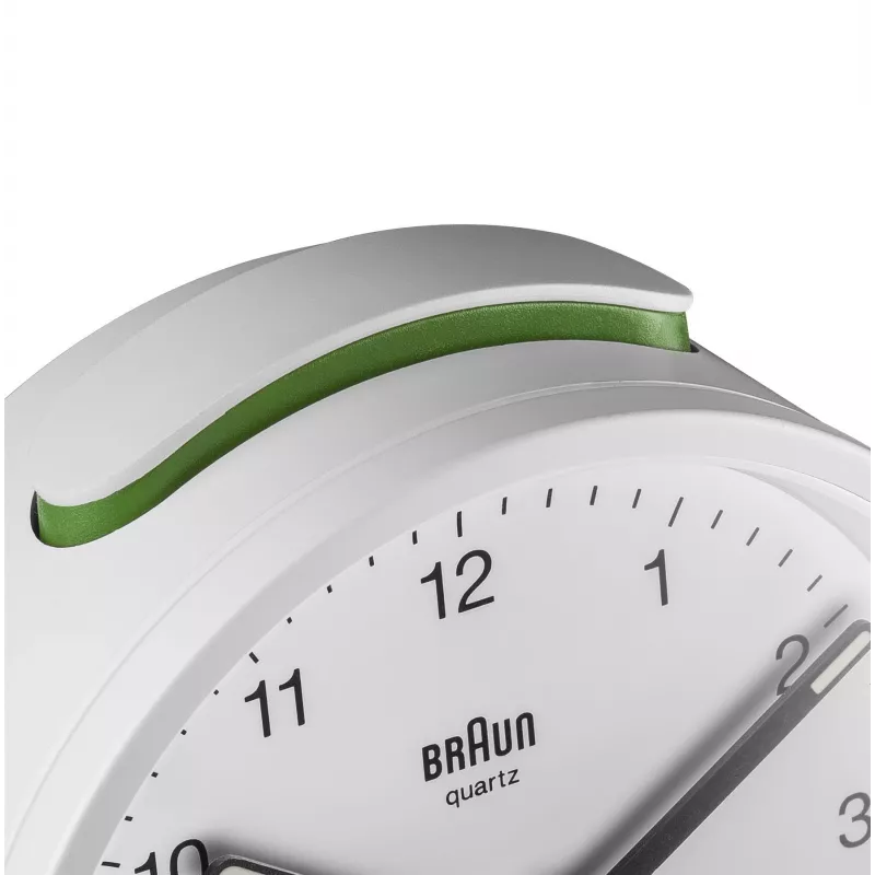 Braun BC12W Kwarcowy budzik Biały