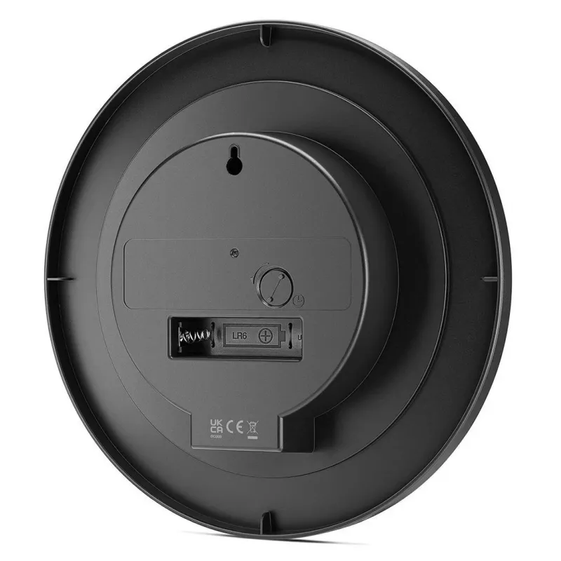 Braun BC 06 B Czarny zegar ścienny kwarcowy analogowy Okrągły Czarny