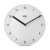 Braun BC06W Zegar kwarcowy Okrągły Biały