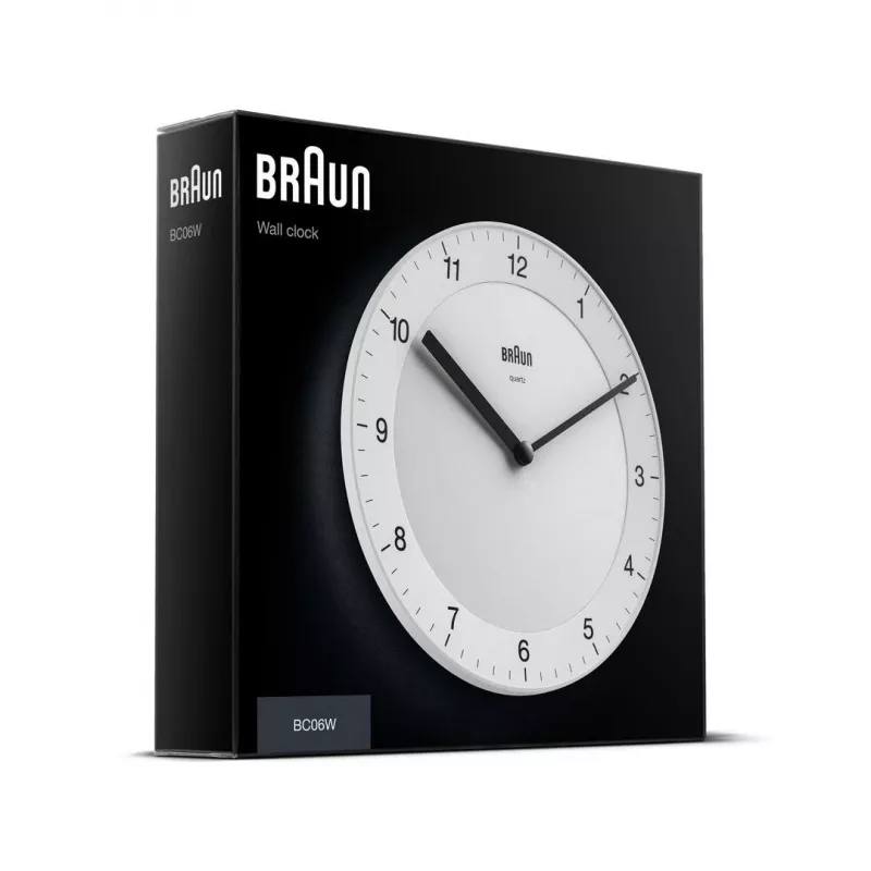 Braun BC06W Zegar kwarcowy Okrągły Biały