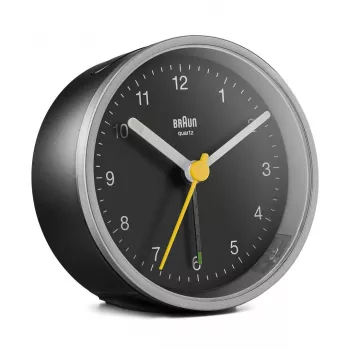 Braun BC12SB Zegar kwarcowy Czarny, Srebrny