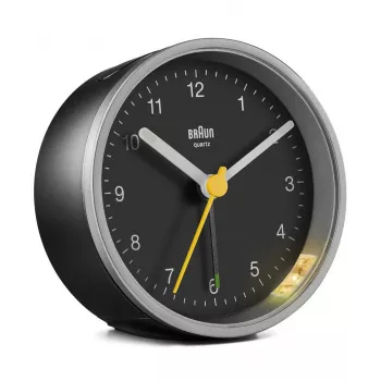 Braun BC12SB Zegar kwarcowy Czarny, Srebrny