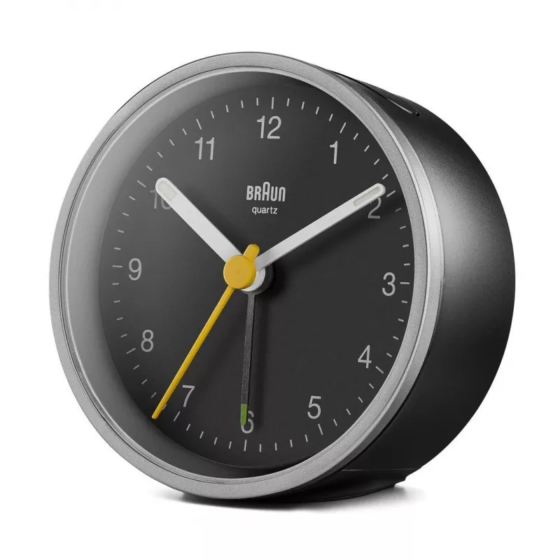 Braun BC12SB Zegar kwarcowy Czarny, Srebrny