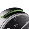 Braun BC12SB Zegar kwarcowy Czarny, Srebrny