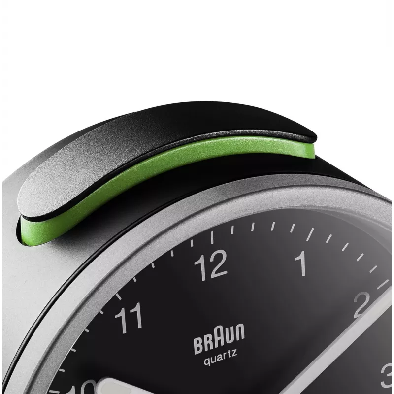 Braun BC12SB Zegar kwarcowy Czarny, Srebrny