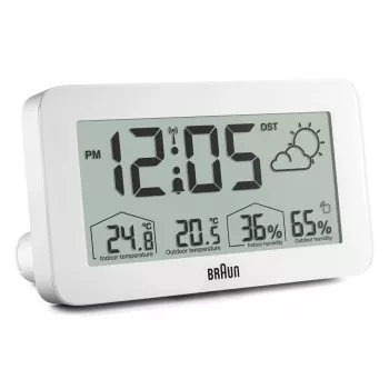 Braun BC13WP-DCF budzik Cyfrowy budzik Biały