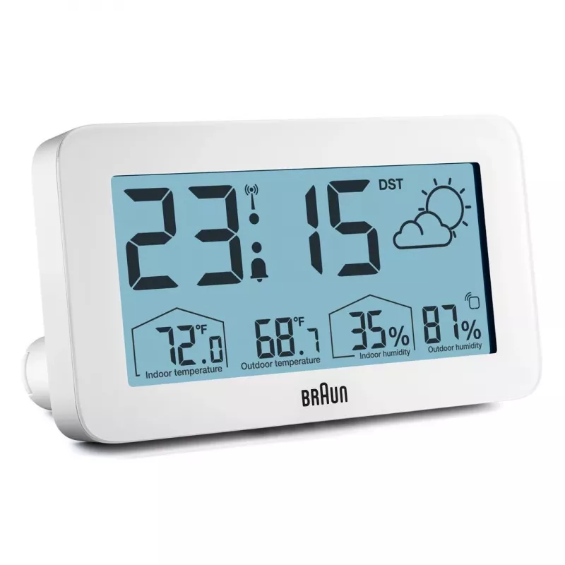 Braun BC13WP-DCF budzik Cyfrowy budzik Biały