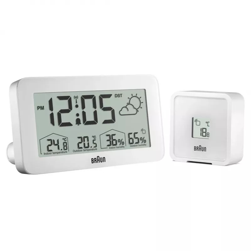 Braun BC13WP-DCF budzik Cyfrowy budzik Biały