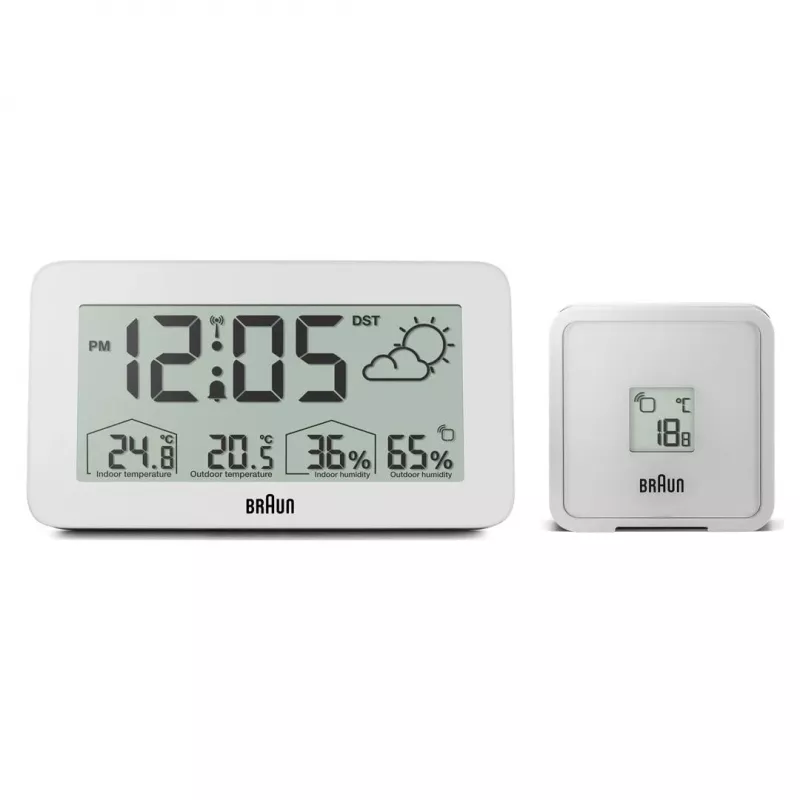 Braun BC13WP-DCF budzik Cyfrowy budzik Biały