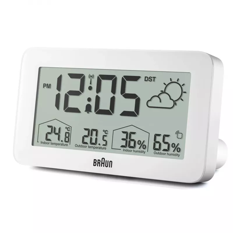 Braun BC13WP-DCF budzik Cyfrowy budzik Biały