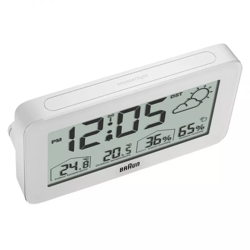 Braun BC13WP-DCF budzik Cyfrowy budzik Biały