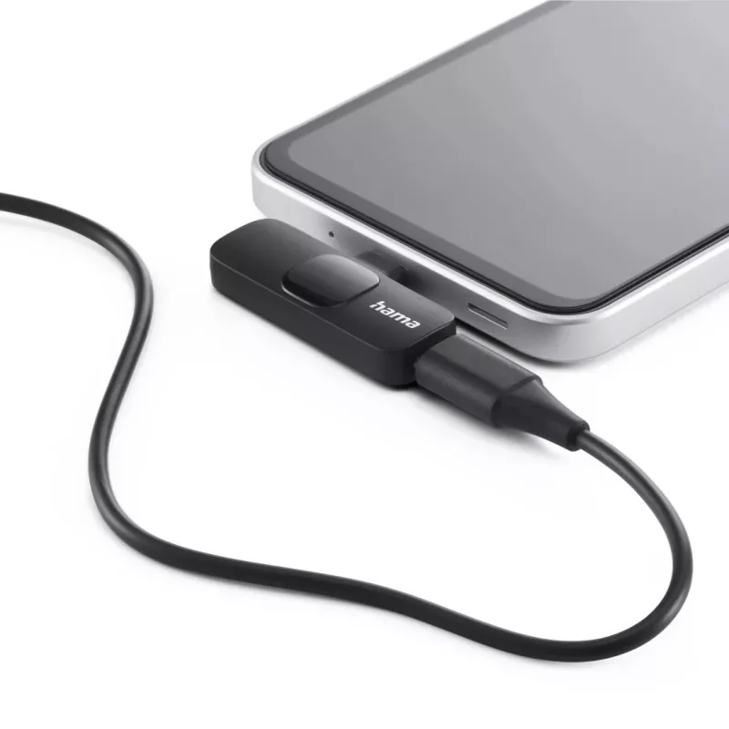 Hama Smart Wireless Czarny Lavalier/Lapel microphone