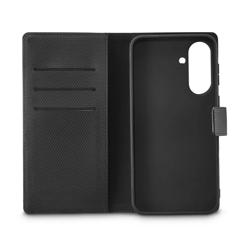 Etui na telefon komórkowy Czarny Rock 00037343 — portfelowe z klapką Samsung Galaxy A37 5G, czarne, 1 szt.