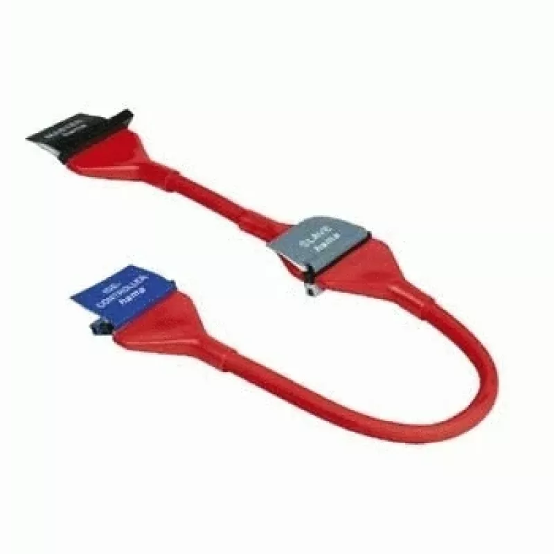 Hama wewnętrzny okrągły kabel Ultra ATA, 0,6 m SATA kabel czerwony