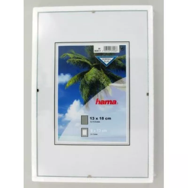 Hama Clip-Fix 13 x 18 Przezroczysta Szklana Ramka na Zdjęcia 9 x 13 cm