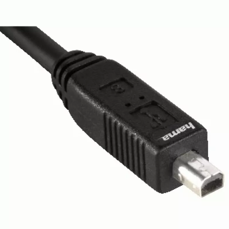 Hama USB 2.0 Kabel USB-A - mini USB-B (B4), 1,8 m, czarny