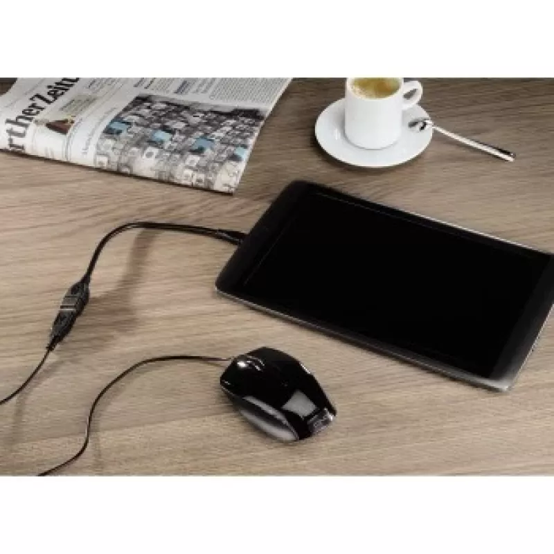 adapter kablowy USB 2.0 Hama, 0,15 m, USB A, Micro-USB B, USB 2.0, męski/żeński, czarny