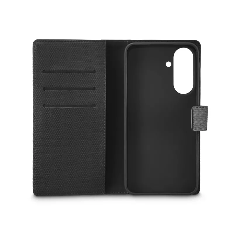 Etui na telefon komórkowy Czarny rock 00080293 — portfelowe etui książkowe do Samsung Galaxy A57 5G, czarny, 1 szt.