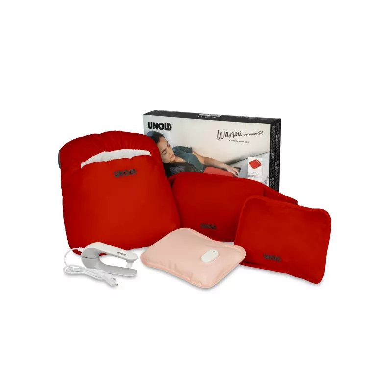 Unold Wärmi Premium Set - Elektryczna butelka z gorącą wodą 86023 electric hot-water bottle 380 W czerwony