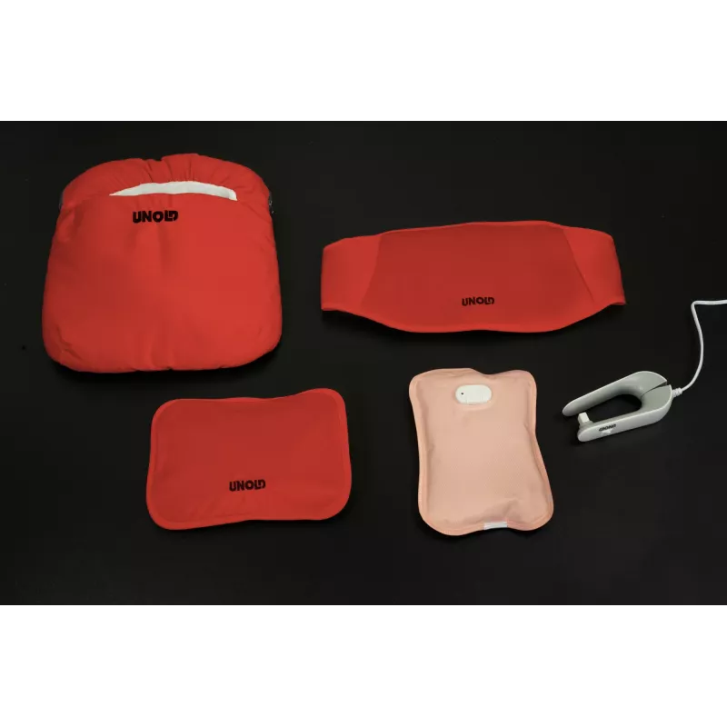 Unold Wärmi Premium Set - Elektryczna butelka z gorącą wodą 86023 electric hot-water bottle 380 W czerwony