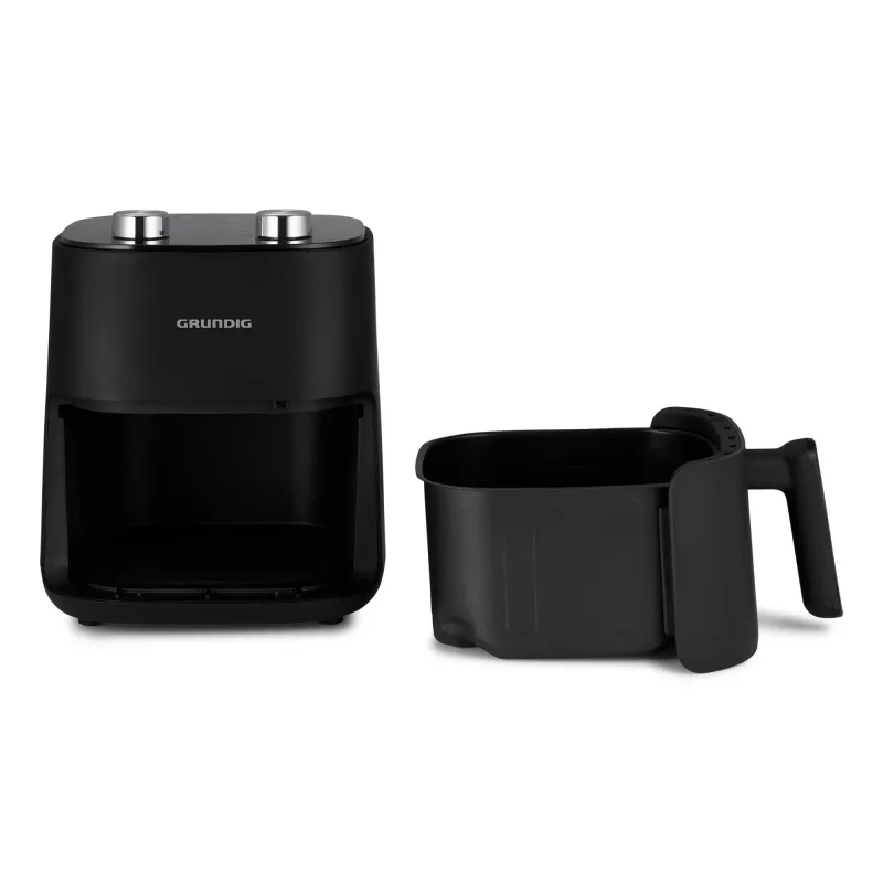 Grundig FRY 6321 L Pojedyncza 4,7 l Wolnostojąca 1500 W Frytkownica na gorące powietrze Czarna