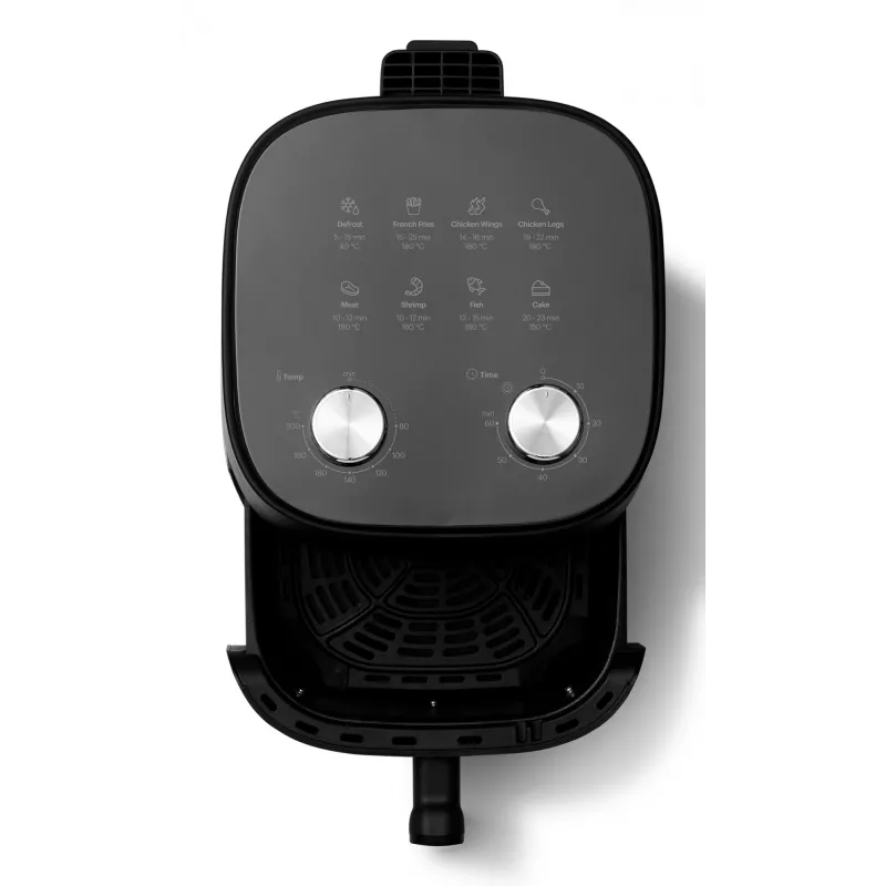Grundig FRY 6321 L Pojedyncza 4,7 l Wolnostojąca 1500 W Frytkownica na gorące powietrze Czarna