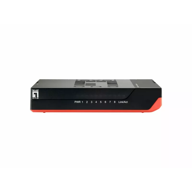 LevelOne 8-Portowy Przełącznik Gigabit, Niezarządzalny, Gigabit Ethernet (10/100/1000), Pełny dupleks, Możliwość montażu na ścianie